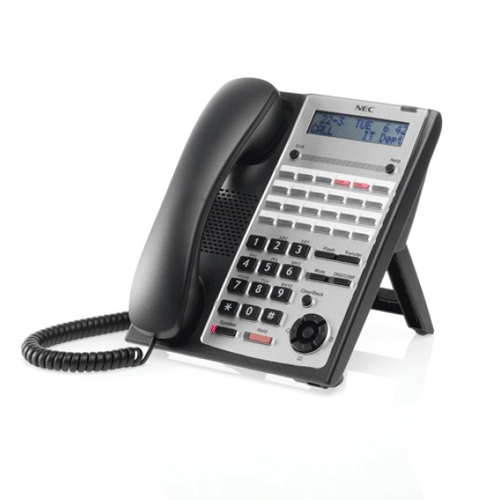 NEC IP4WW-24TXH-A TEL (BK) 24 Keys, LCD Digital Telephone (Black)
