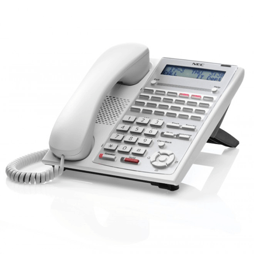 NEC IP4WW-24TXH-A TEL (WH) 24 Keys, LCD Digital Telephone (White)