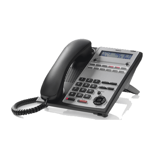 NEC IP4WW-12TXH-A TEL (BK) 12 Keys, LCD Digital Telephone (Black)