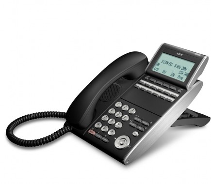 NEC DT730 ITL-12DG-3P (BK) TEL IP 12 Button Display Telephone- Gigabit