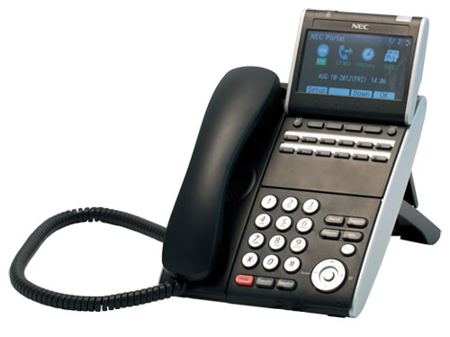 NEC DT730 ITL-12CG-3P (BK) TEL IP 12 Button Display Telephone-Gigabit-Color Screen