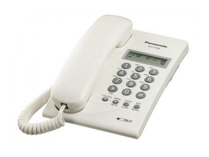 Panasonic KX-T7703X Single Line Phone With Caller ID Display (White)