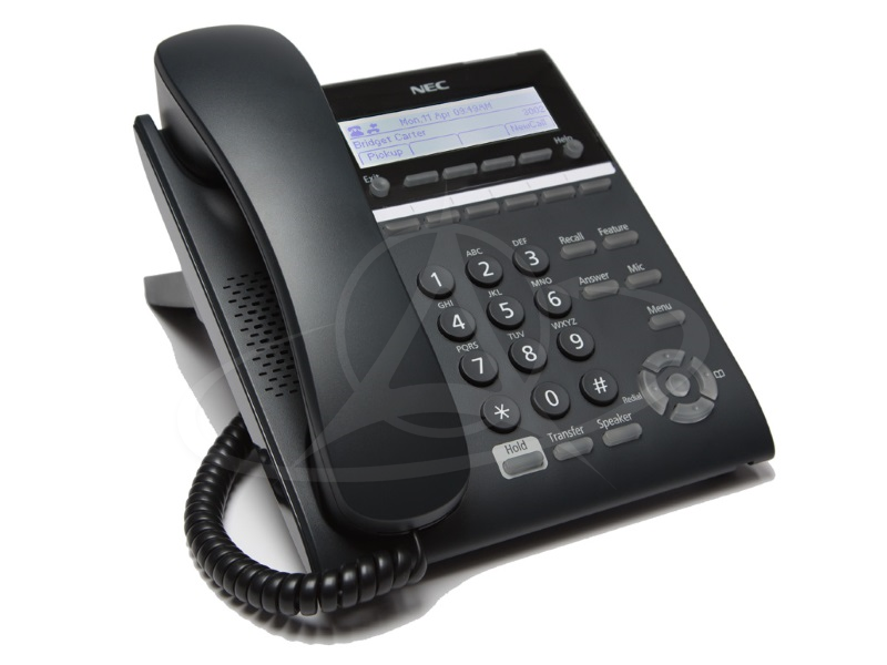 NEC DT820 ITY-6D-1P (BK) TEL IP 6 Button Display Telephone (Black)-SV9100 Ver 4 Onwards