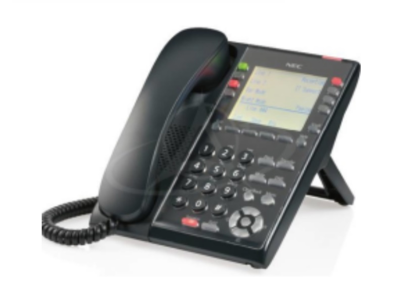 NEC IP7WW-8IPLD-C1 TEL (BK) 8 Keys IP Telephone (Black)