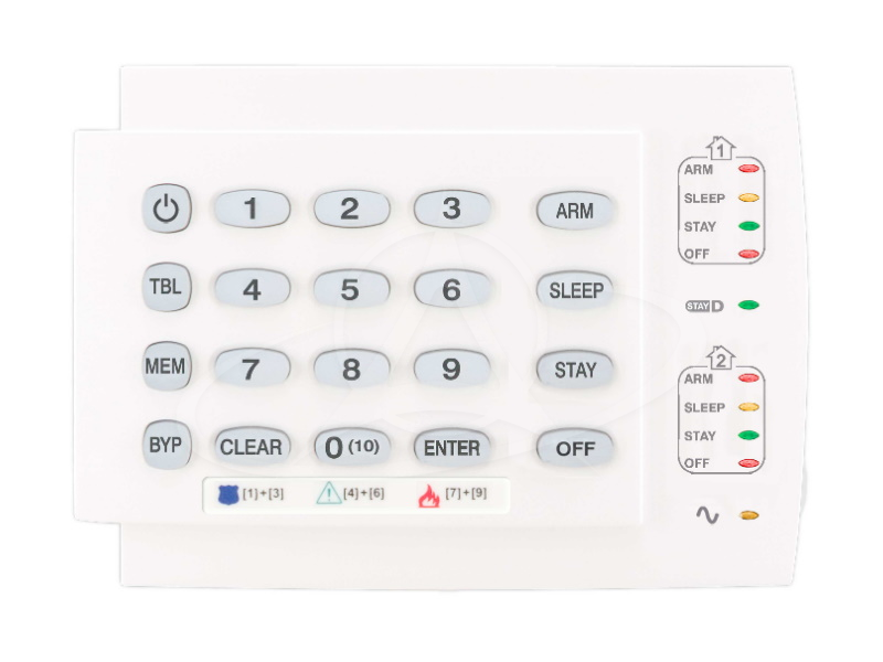 PARADOX K10H 10-Zone Hardwired LED Keypad Module (Horizontal)