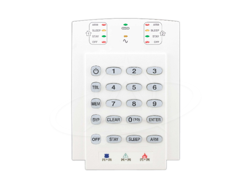 PARADOX K10V 10-Zone Hardwired LED Keypad Module (Vertical)