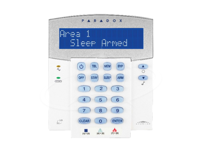 PARADOX K32LX 32-Character Hardwired LCD Keypad with Built-In Transceiver