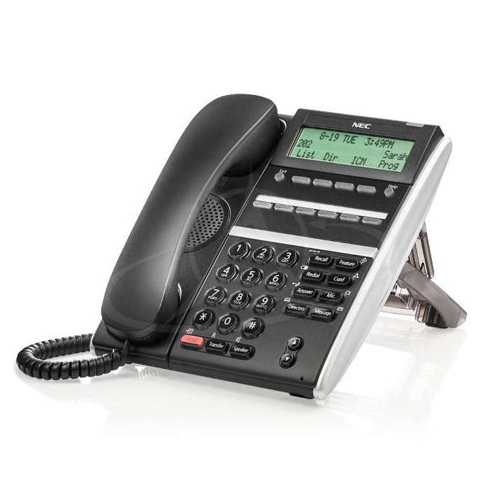 NEC DT410 DTZ-6DE-3P (BK) Digital 6 Button Display Telephone