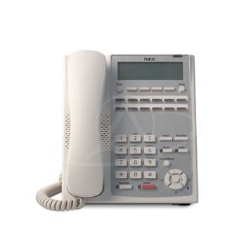 NEC IP4WW-12TXH-A TEL (WH) 12 Keys, LCD Digital Telephone (White)